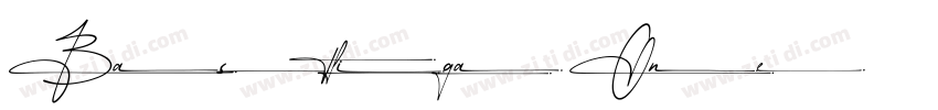 Bastliga One字体转换